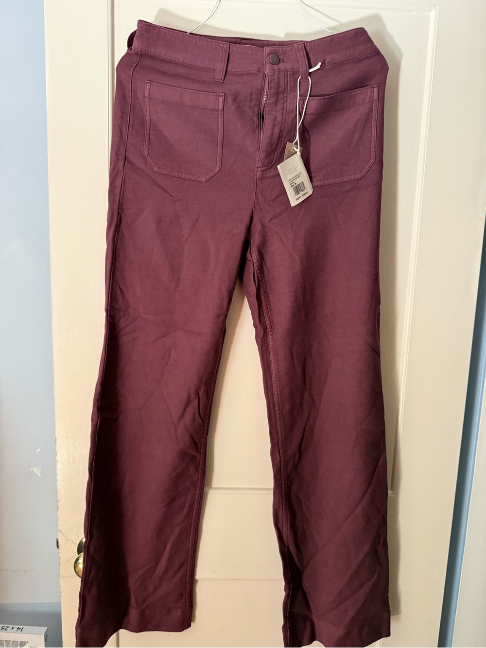 Women's Stretch Straight-Leg Pants in Plum